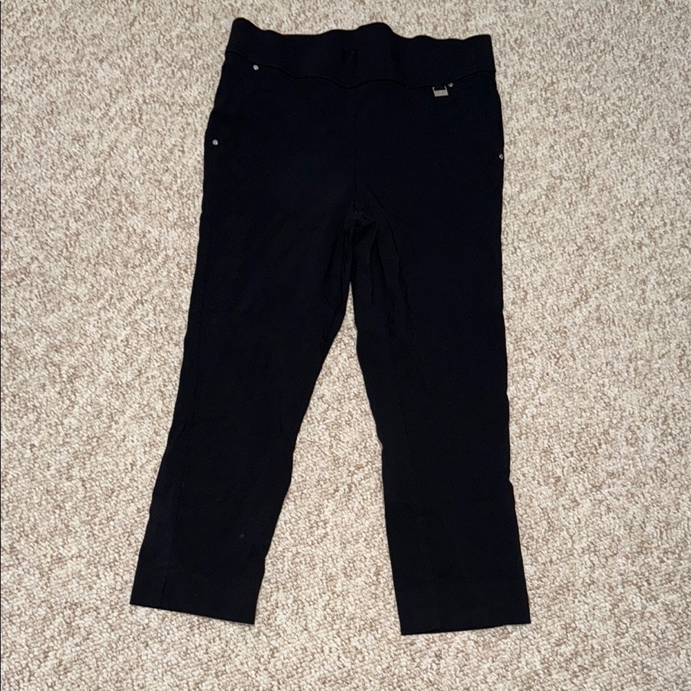 Rafaella Black Capri Cropped Pants
